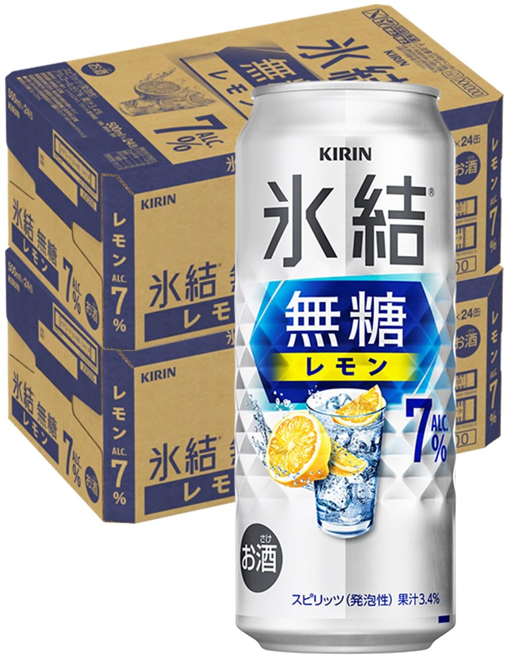 Amazon.co.jp: 氷結無糖 レモン Alc.7% 500ml 48本 レモンサワー